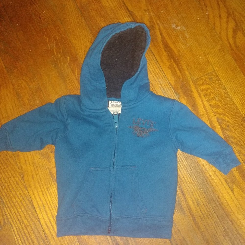 Levi's Sherpa interior boys zip hoodie